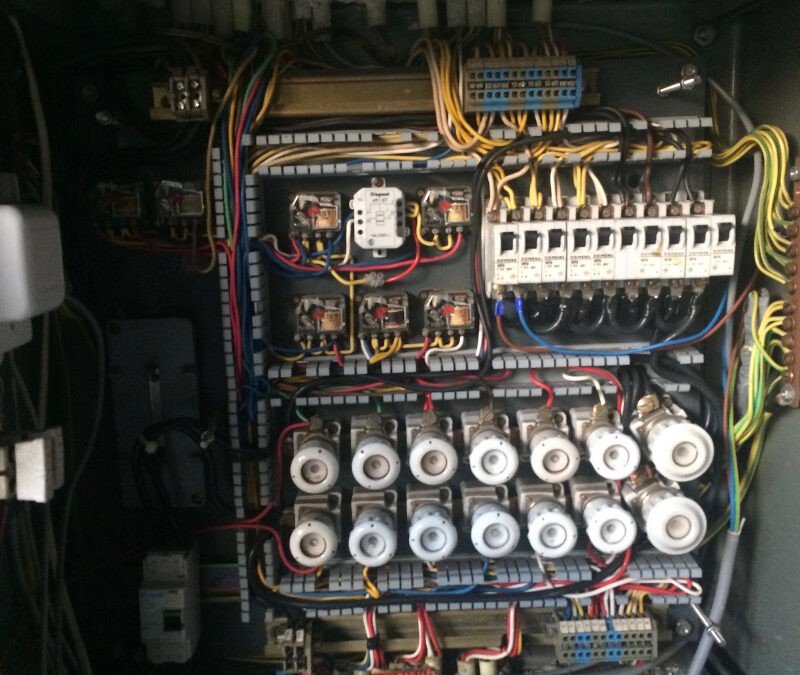 Oude elektriciteitskast