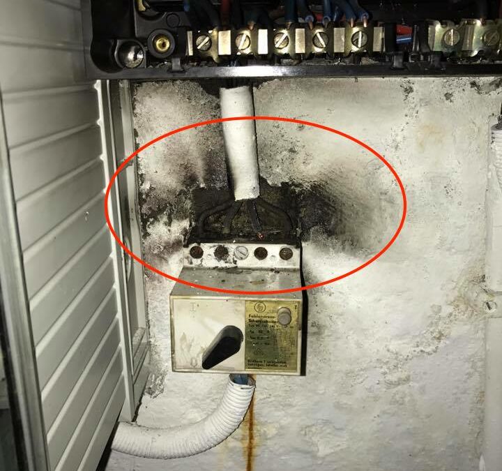 Brandgevaar bij oude installaties